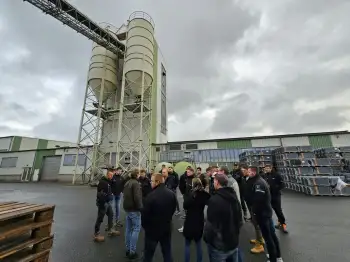 Bezoek aan de Nelskamp dakpannen fabriek in Schermbeck