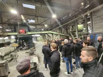 Bezoek aan de Nelskamp dakpannen fabriek in Schermbeck