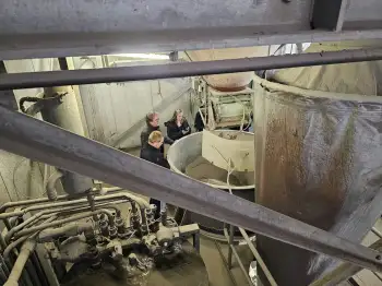 Bezoek aan de Nelskamp dakpannen fabriek in Schermbeck