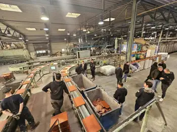 Bezoek aan de Nelskamp dakpannen fabriek in Schermbeck