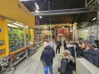 Bezoek aan de Nelskamp dakpannen fabriek in Schermbeck