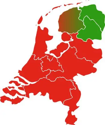 Werkgebied dakpannen vervangen in Groningen, Drenthe en Friesland