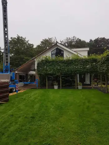 Dakvernieuwing Westerbork - Dakpannen vervangen door de Nelskamp Flachdachpan F-12-U Zuid dakpan