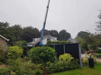 Dakvernieuwing Westerbork - Dakpannen vervangen door de Nelskamp Flachdachpan F-12-U Zuid dakpan