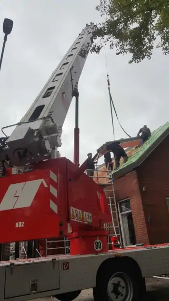 Dakvernieuwing aan de oosterkade in Stadskanaal