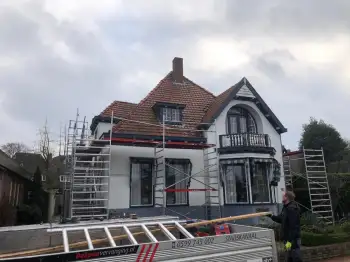 Dakvernieuwing van een compleet dak van herenhuis in Veendam